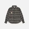 Checked Flannel Shirt "Rust Grid" SH335 Men’s Classic Plaid Button-Up Flannel Shirt