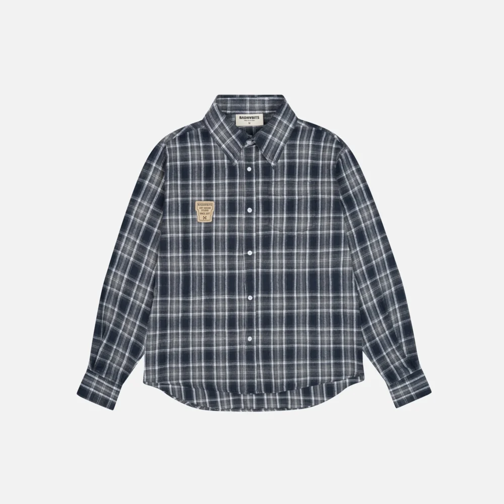 Checked Flannel Shirt "Urban Grid" SH334