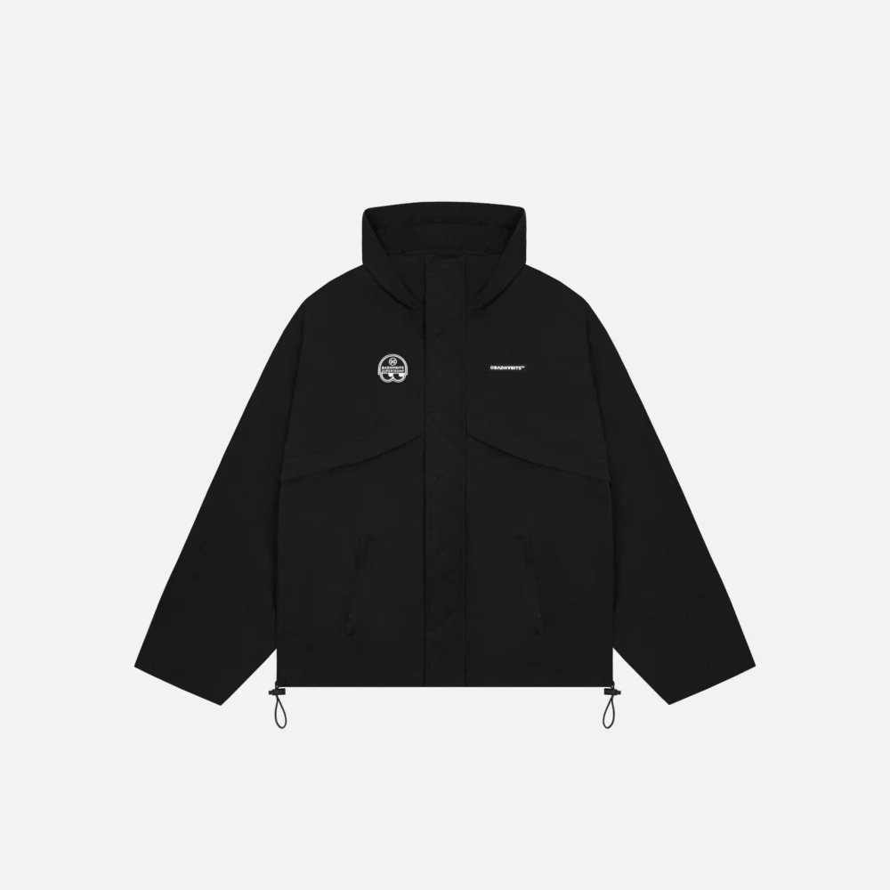 Black Technical Jacket "Shadow Shell" JK501