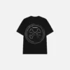 Black Graphic T-Shirt "Orbit Skull" ST112