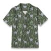 Nyala Striped Jungle Olive Tropical Shirt