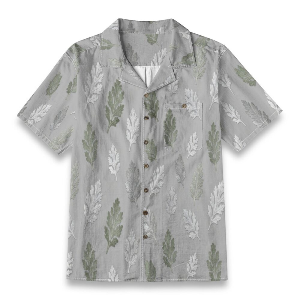 Dusty Miller Silver Leaf Elegant Tropical Shirt