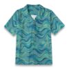 Sea Gradient Motion Layered Ocean Resort Shirt