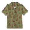 Gelada Highland Grass Warm Green Tropical Shirt
