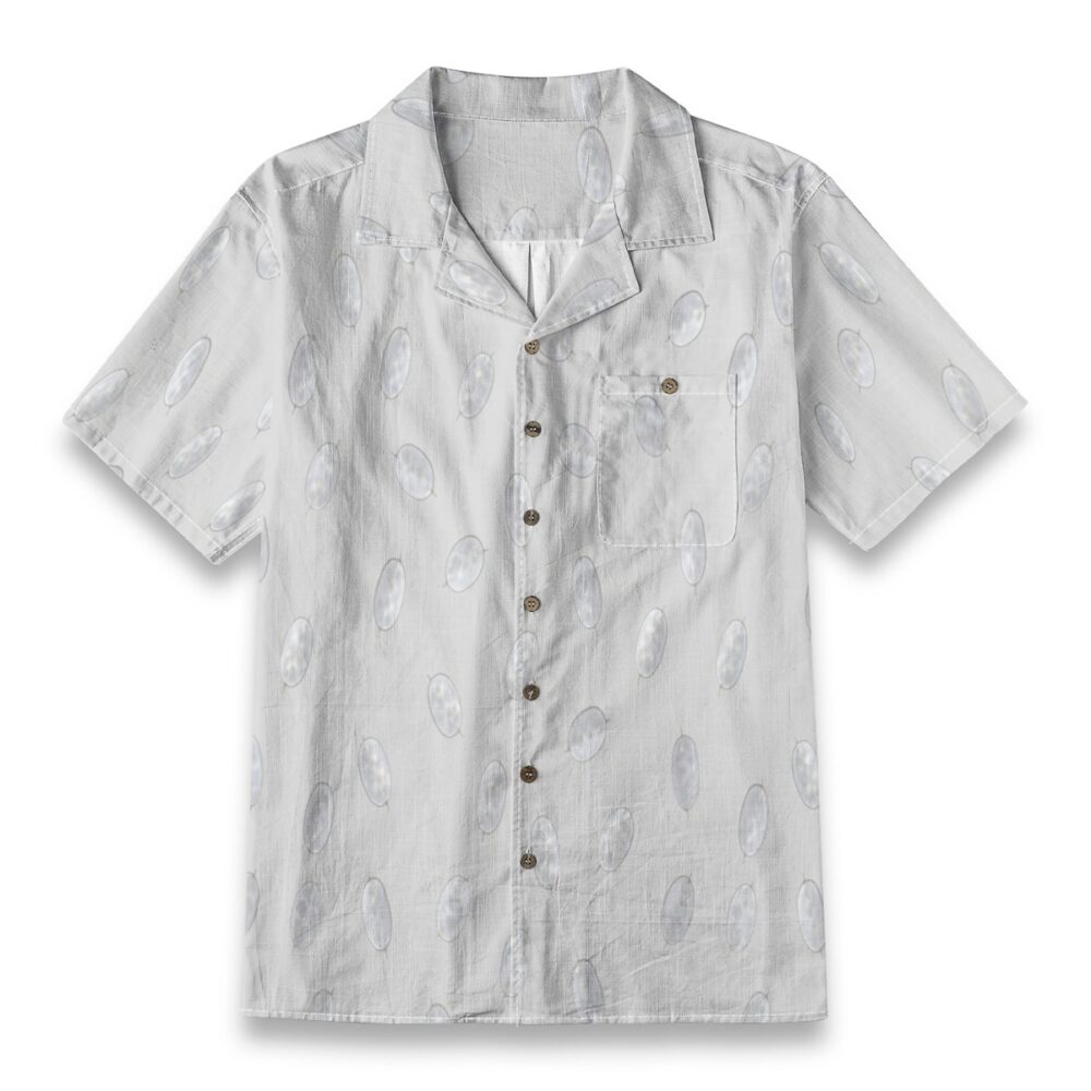 Honesty Silver Pod Minimal Floral Summer Shirt